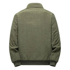 Blake | Męska kurtka, sztruksowa faktura, ciepły model | Erwnn | Khaki