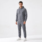 Kordian | Męski zestaw domowy (loungewear) z kapturem, wygodny komplet dwuczęściowy | Erwnn