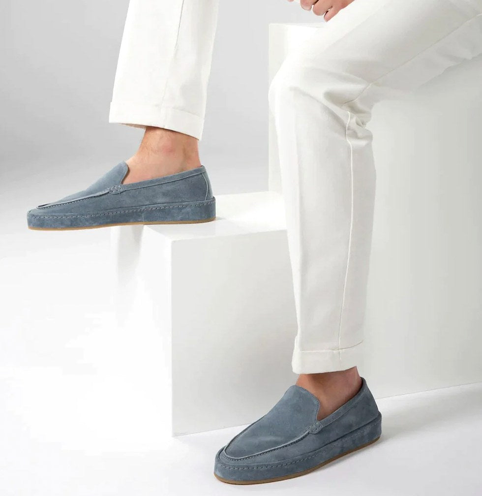 Eugeniusz | Męskie wsuwane buty z amortyzowaną podeszwą, styl elegancko-codzienny | Erwnn