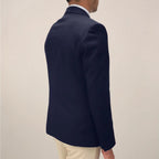 Harrison | Męski dopasowany blezer, elegancki strukturalny blezer garniturowy | Erwnn | Granatowy