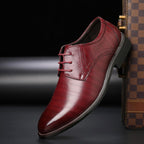 Ludwik | Klasyczne męskie buty skórzane sznurowane, eleganckie oksfordy | Erwnn