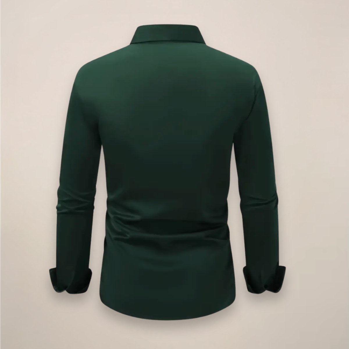 James | Męska elegancka koszula z długim rękawem, dopasowana koszula biznesowa | Erwnn | Czerwone wino