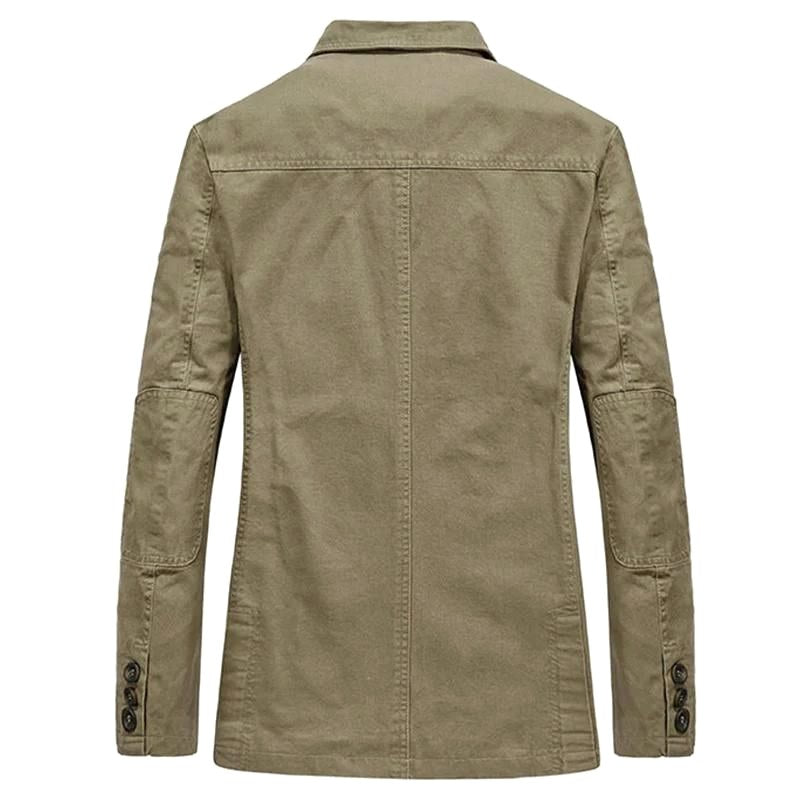 Neil | Męski swobodny, lekki blezer, elegancki blezer o dopasowanym kroju | Erwnn | Khaki