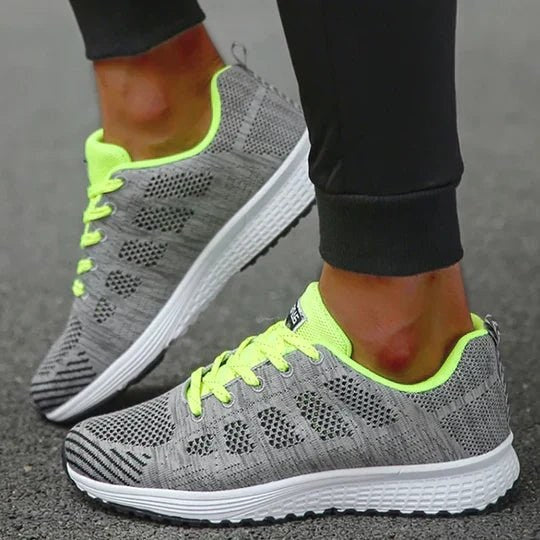 Rose | Damskie ortopedyczne buty sportowe ze wspierającą podeszwą, wygodne buty sportowe trekkingowe | Erwnn | Biały
