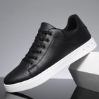 Scott | Męskie sznurowane buty sportowe, niskie buty ortopedyczne | Erwnn | Czarny