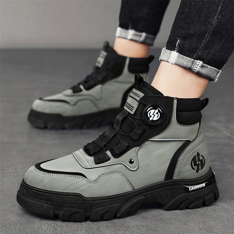 Thomas | Męskie buty robocze z systemem Dial-Lock, wytrzymałe buty ochronne | Erwnn | Żółty